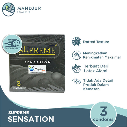Kondom Supreme Sensation - Apotek Mandjur
