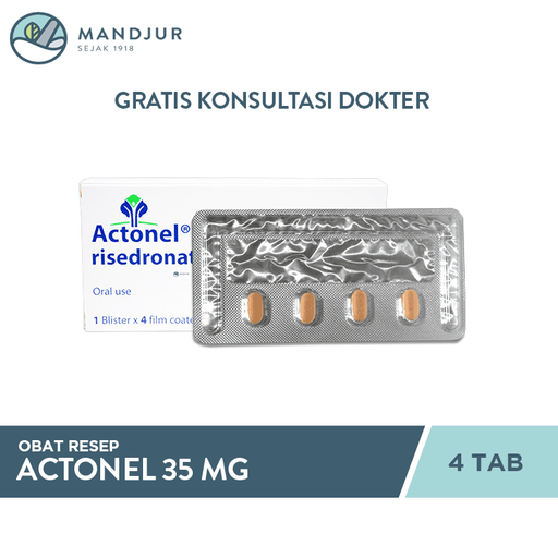 Actonel 35 mg 4 Tablet - Apotek Mandjur