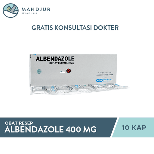 Albendazole 400 Mg 10 Tablet - Apotek Mandjur