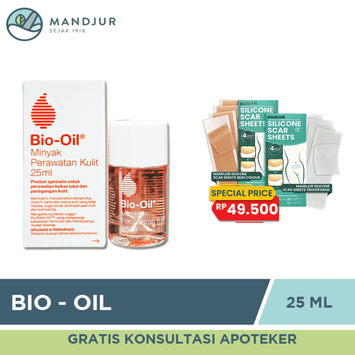 Bio Oil (Penghilang Bekas Luka & Streachmark) 25 ML - Apotek Mandjur