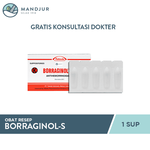 Borraginol S 1 Suppositoria - Apotek Mandjur