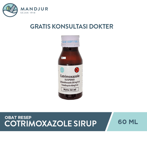 Cotrimoxazole Syrup 60 ML - Apotek Mandjur