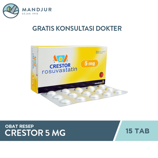Crestor 5 mg 15 Tablet - Apotek Mandjur