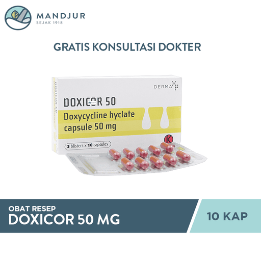Doxicor 50 mg 10 Kapsul - Apotek Mandjur