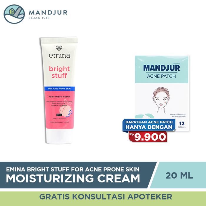 Emina Bright Stuff For Acne Prone Skin Moisturizing Cream 20 ML