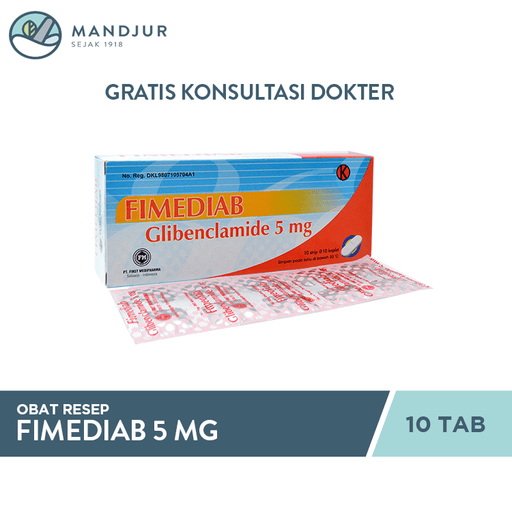 Fimediab 5 mg 10 Tablet - Apotek Mandjur