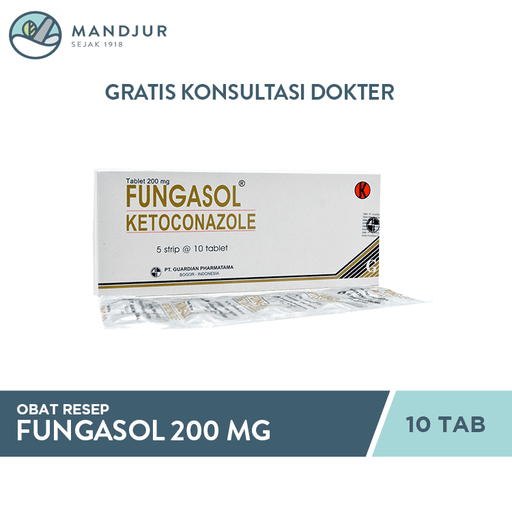 Fungasol 200 mg 10 Tablet - Apotek Mandjur