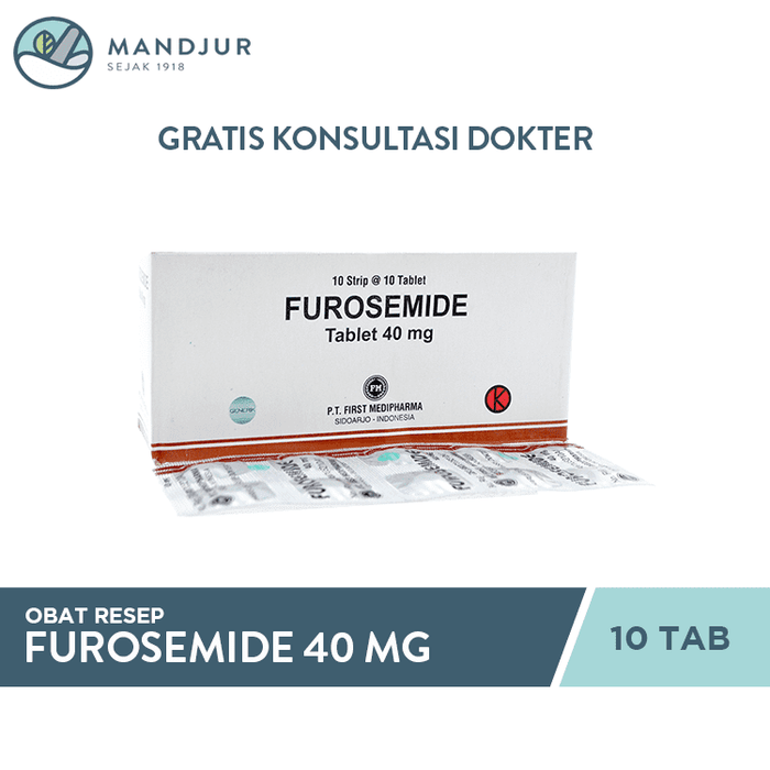 Furosemide 40 Mg Strip 10 Tablet - Apotek Mandjur