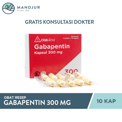 Gabapentin 300 mg 10 Kapsul - Apotek Mandjur