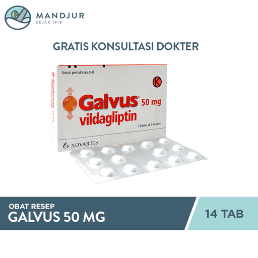 Galvus 50 mg 14 Tablet - Apotek Mandjur