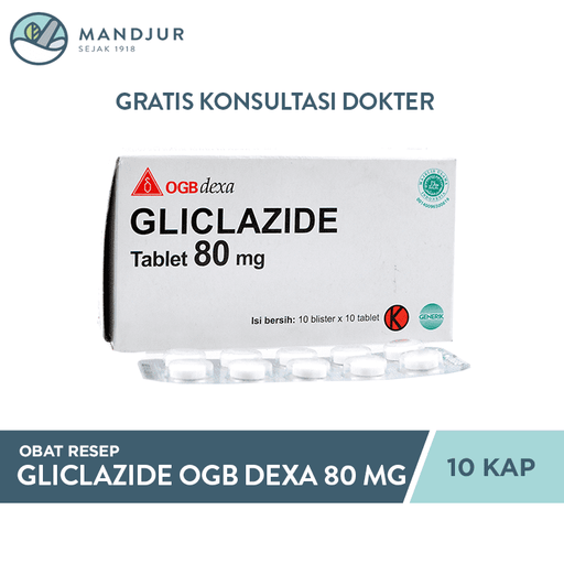 Gliclazide 80 Mg 10 Tablet - Apotek Mandjur