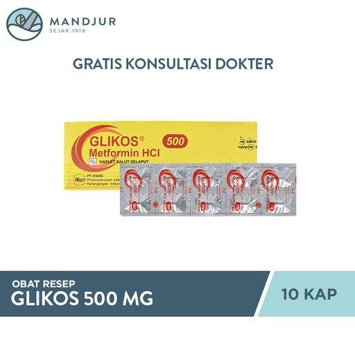 Glikos 500 mg 10 Kaplet - Apotek Mandjur