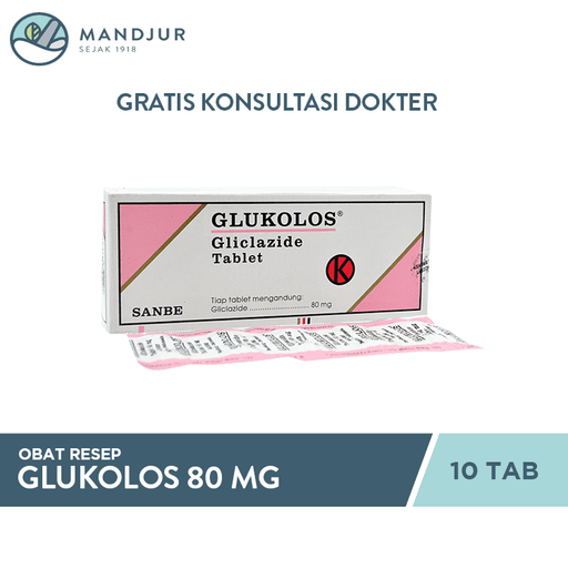 Glukolos 80 mg 10 Tablet - Apotek Mandjur