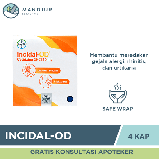 Incidal-OD 4 Kapsul - Apotek Mandjur