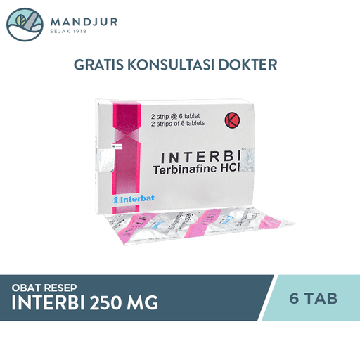 Interbi 250 mg 6 Tablet - Apotek Mandjur