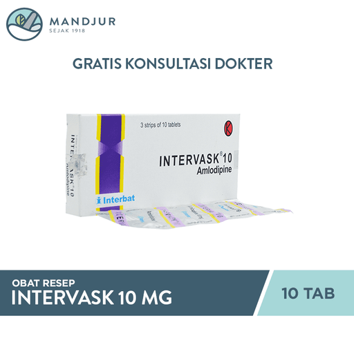 Intervask 10 Mg 10 Tablet - Apotek Mandjur