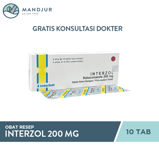 Interzol 200 mg 10 Tablet - Apotek Mandjur