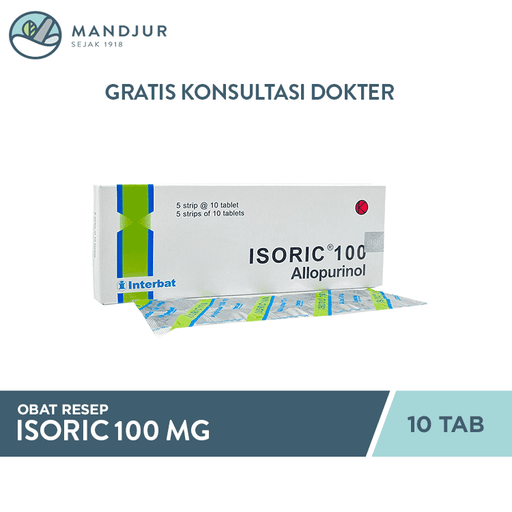 Isoric 100 mg 10 Tablet - Apotek Mandjur