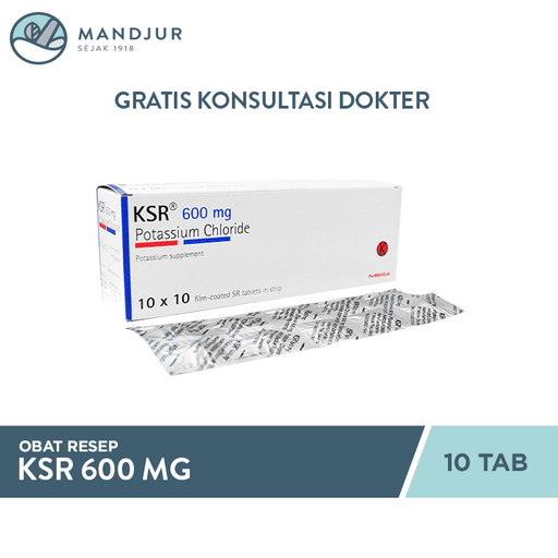 KSR 600 Mg 10 Tablet - Apotek Mandjur