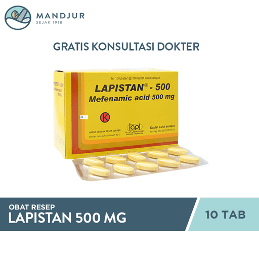 Lapistan 500 mg 10 Tablet - Apotek Mandjur