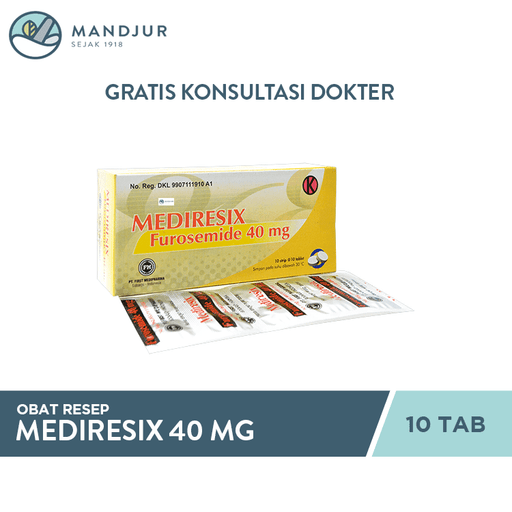 Mediresix 40 mg 10 Tablet - Apotek Mandjur