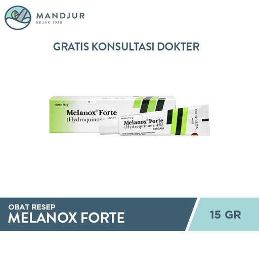 Melanox Forte 4% Cream 15 Gram - Apotek Mandjur