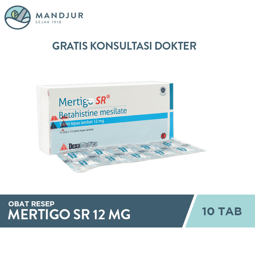 Mertigo SR 12 Mg 10 Tablet - Apotek Mandjur