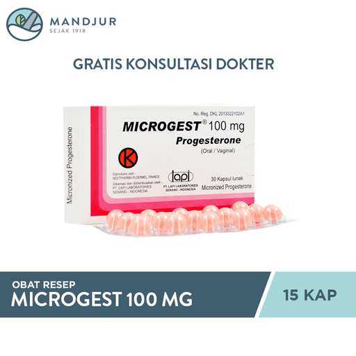 Microgest 100 mg 15 Kapsul - Apotek Mandjur