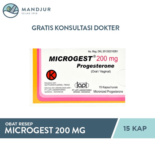 Microgest 200 mg 15 Kapsul - Apotek Mandjur