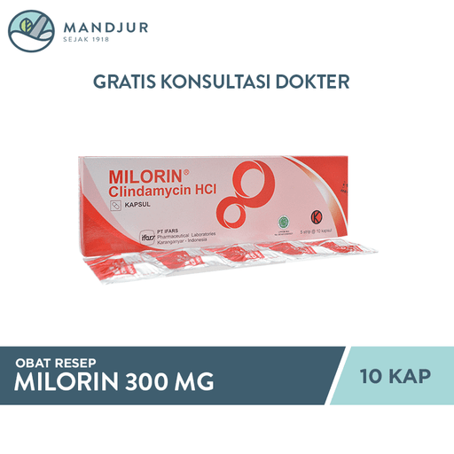Milorin 300 mg 10 Kapsul - Apotek Mandjur