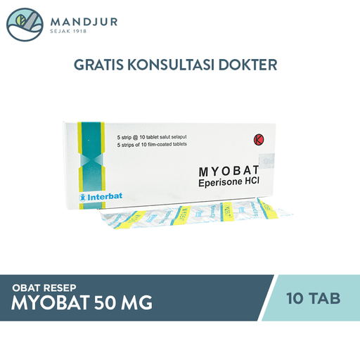 Myobat 50 mg 10 Tablet - Apotek Mandjur