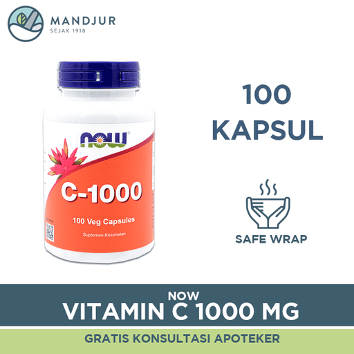 NOW Vitamin C 1000 Mg 100 Kapsul - Apotek Mandjur
