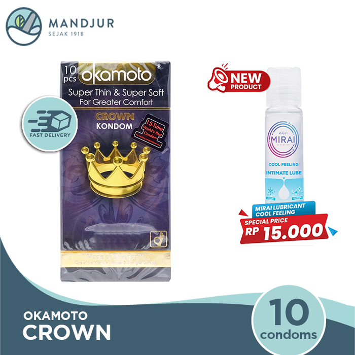 Kondom Okamoto Crown - Isi 10