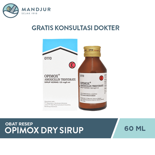 Opimox Dry Sirup 60 ml - Apotek Mandjur