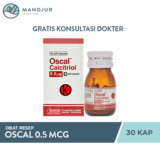 Oscal 0.5 Mcg 30 Kapsul - Apotek Mandjur