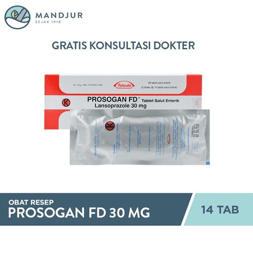 Prosogan FD 30 mg 14 Tablet - Apotek Mandjur