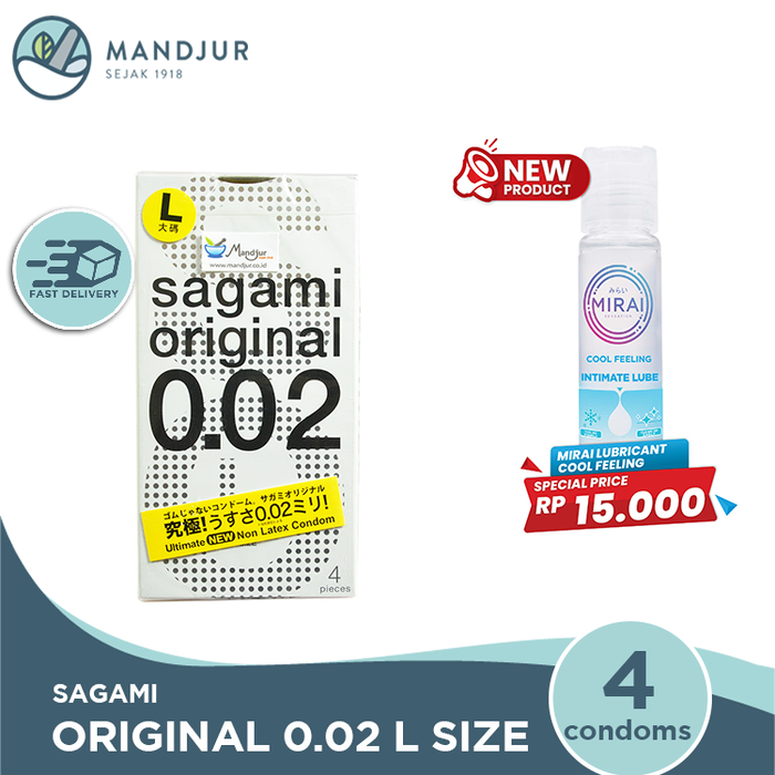 Kondom Sagami Original L-Size (Large Size) - Isi 4