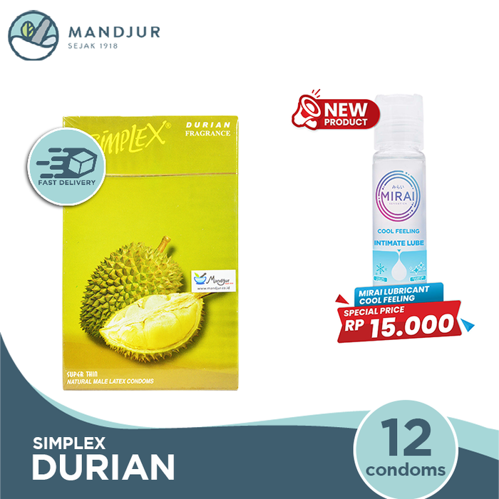 Kondom Simplex Durian Fragrance - Isi 12