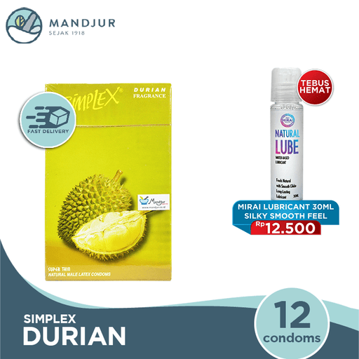 Kondom Simplex Durian Fragrance - Isi 12 - Apotek Mandjur