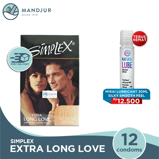 Kondom Simplex Extra Long Love - Isi 12 - Apotek Mandjur