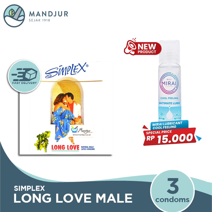 Kondom Simplex Long Love Natural Male