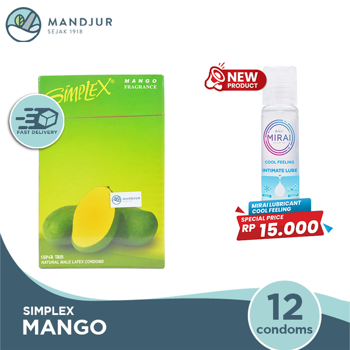 Kondom Simplex Mango Fragrance Isi 12