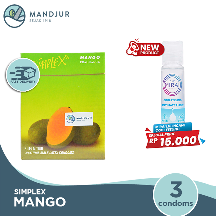 Kondom Simplex Mango Fragrance Isi 3