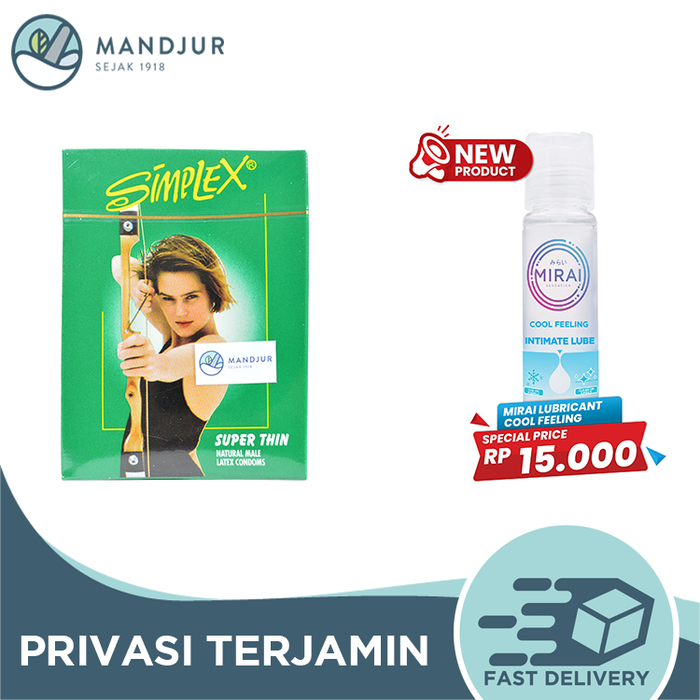 Kondom Simplex Standard Green - Isi 3