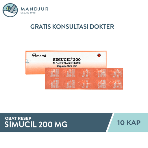 Simucil 200 mg 10 Kapsul - Apotek Mandjur