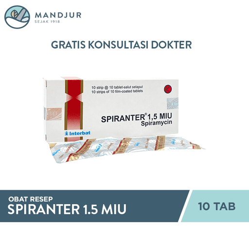 Spiranter 1.5 MIU 10 Tablet - Apotek Mandjur