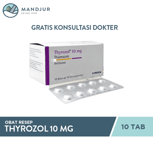 Thyrozol 10 mg 10 Tablet - Apotek Mandjur