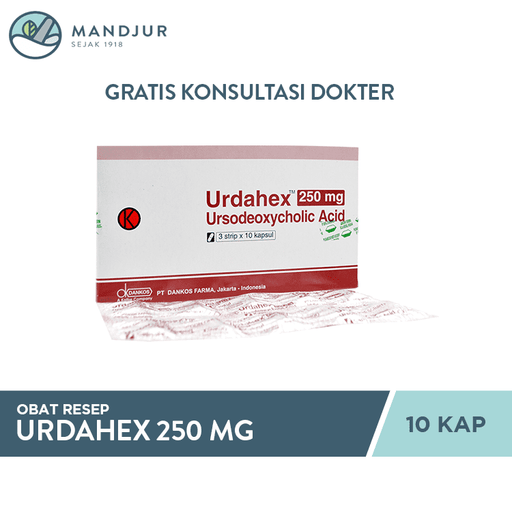 Urdahex 250 mg 10 Kapsul - Apotek Mandjur