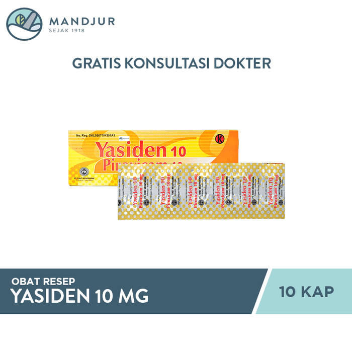 Yasiden 10 mg 10 Kapsul - Apotek Mandjur