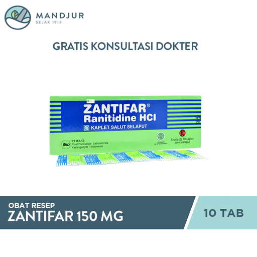 Zantifar 150 mg 10 Tablet - Apotek Mandjur